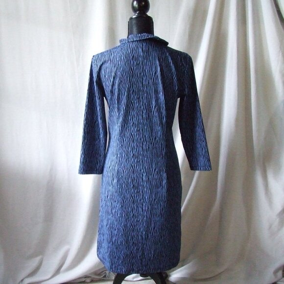 J McLaughlin dress Jaclyn black blue bow tie detail fairy feminine ruffle new - Picture 3 of 16